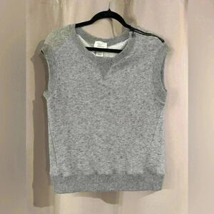 Women’s Gray Andrea Jovine Sleeveless Sweater